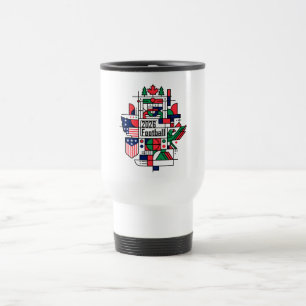 Caneca Térmica Futebol 2026 EUA, Canadá, México Futebol Art