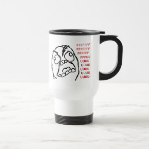 Caneca Térmica Fuuuu do fuuu da cara da raiva