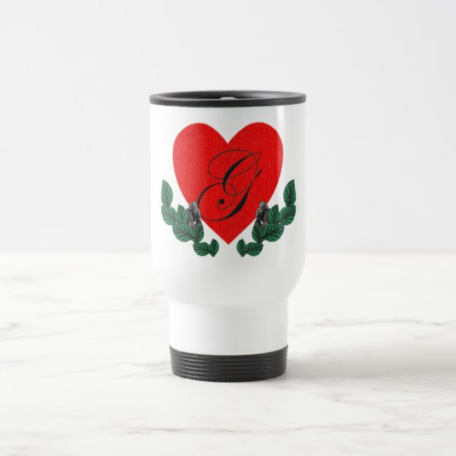 Caneca Térmica G num coração (personalizável) (Centro)