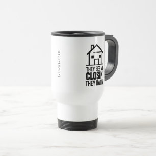 Caneca Térmica Gag de Fechos do Colaborador do Agente Imobiliário