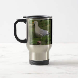 Caneca Térmica Gaivota Campo de Grama Prado Vida Selvagem Costa