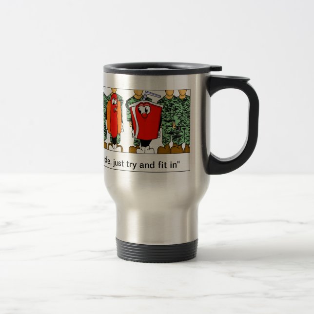 Caneca Térmica "Gajo, apenas tentativa a caber em " (Direita)