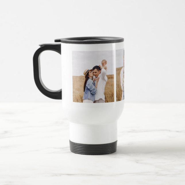 Caneca Térmica Galeria de 3 Fotos Personalizadas (Esquerda)