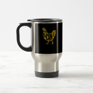 Caneca Térmica Galinha Engraçada F-Caw-F Galinha Avicultura Galo