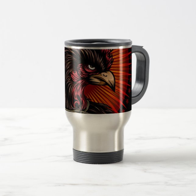 Caneca Térmica Galo de Boxing (Frente Esquerda)
