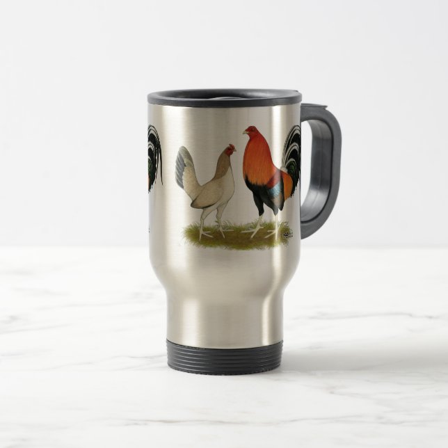 Caneca Térmica Gamefowl Wheatens (Frente Esquerda)