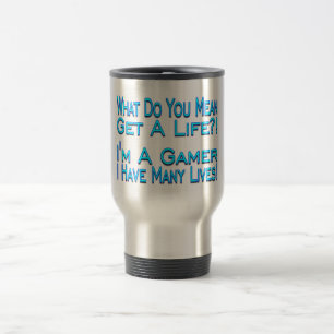 Caneca Térmica Gamer de muitas vidas
