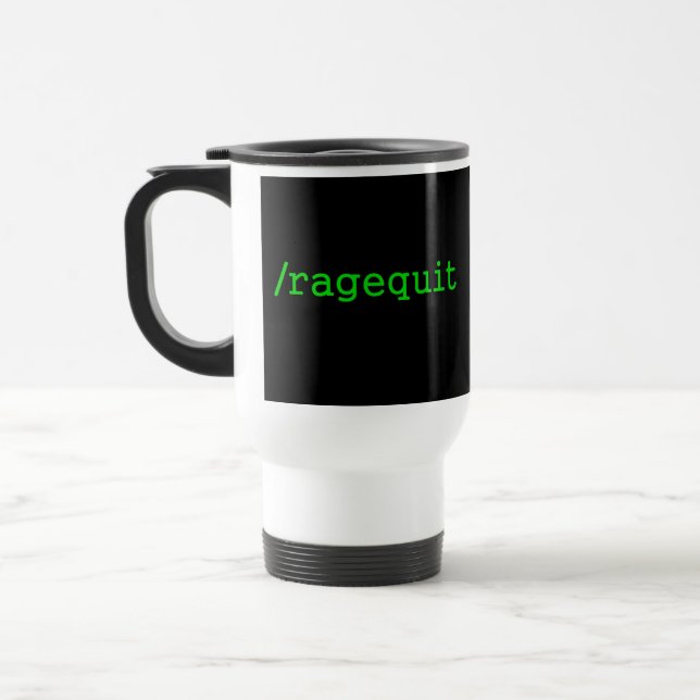 Caneca Térmica Gamer de Ragequit (Esquerda)