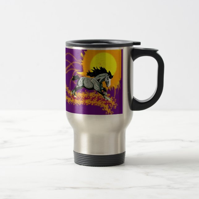 Caneca Térmica Garanhão solar do sonho da tempestade (Direita)