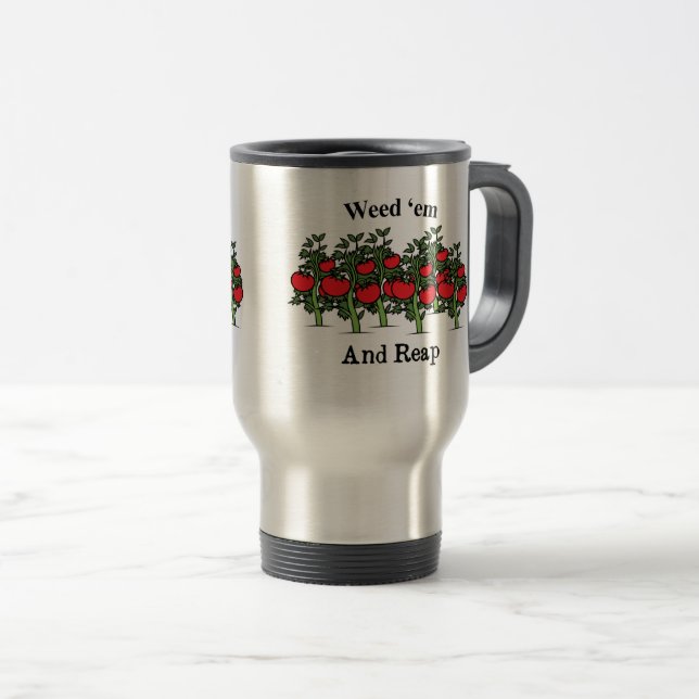 Caneca Térmica Gardener Engraçada E Colhe (Frente Esquerda)