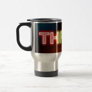 Caneca Térmica Garganta de SlipperyJoe com um tipo de cinza arco-