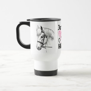 Caneca Térmica Garota Ama Cavalos - Fã de Cavalos Fofos