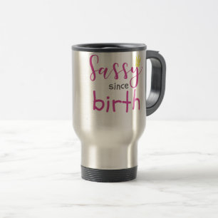 Caneca Térmica Garota Bonita Dando Sassy Desde Presente De Nascim