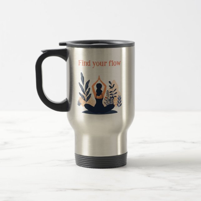 Caneca Térmica Garota yoga (Esquerda)