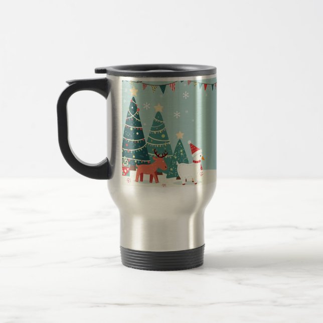 Caneca Térmica Garrafa comemorativa de Natal (Esquerda)