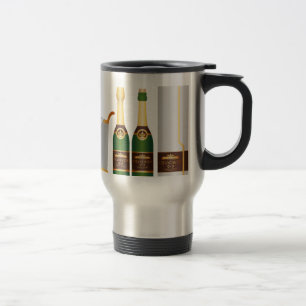 Caneca Térmica garrafas de champanhe