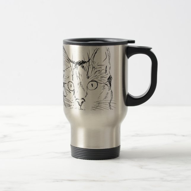Caneca Térmica Gatinho (Direita)