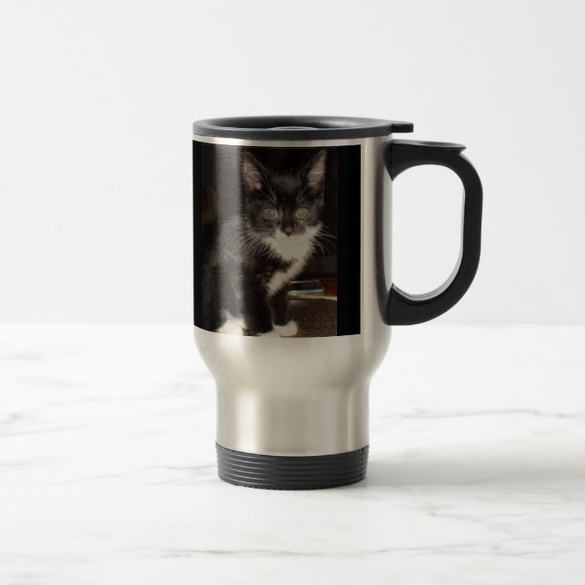 Caneca Térmica Gatinho bonito (Direita)