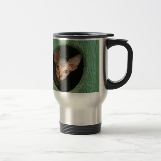 Caneca Térmica Gatinho bonito do sphynx (Direita)