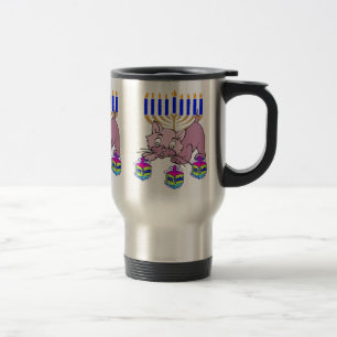 Caneca Térmica Gatinho de Hanukkah