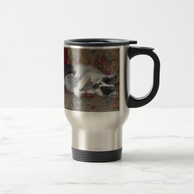 Caneca Térmica Gatinho Dormindo (Direita)