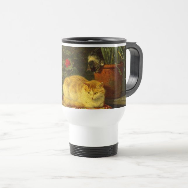 Caneca Térmica Gatinhos no Play (Frente Esquerda)