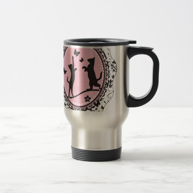 Caneca Térmica Gato bonito (Direita)
