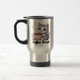 Caneca Térmica Gato Bonito - Café Break -