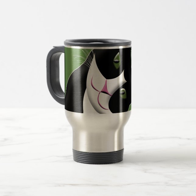 Caneca Térmica Gato Cinto (Frente Esquerda)