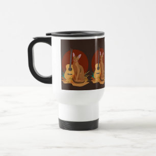 Caneca Térmica Gato de Outono & Violão