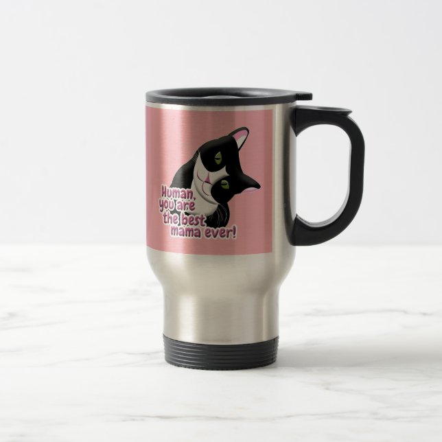 Caneca Térmica Gato dia de as mães (Direita)