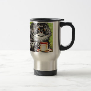 Caneca Térmica Gato do café (imagem do vintage)