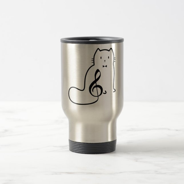 CANECA TÉRMICA GATO E NOTA MUSICAL (Centro)