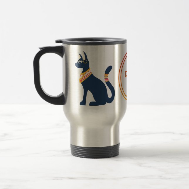 Caneca Térmica Gato Egípcio (Esquerda)