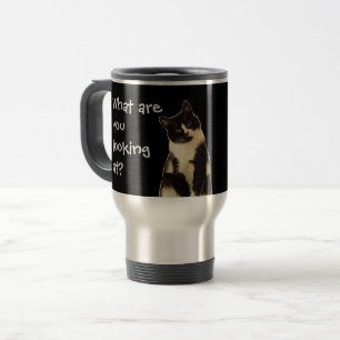 Caneca Térmica Gato Engraçado "O que você está olhando!"