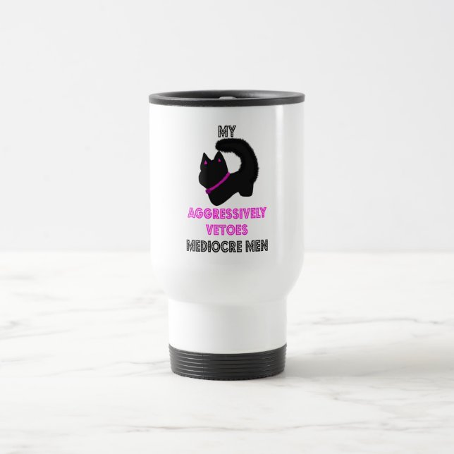 Caneca Térmica Gato fofo com atitude (Centro)