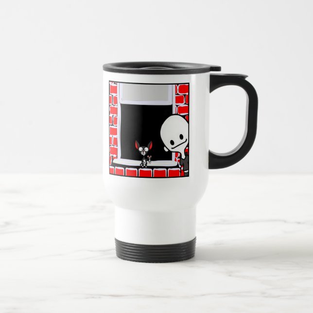 Caneca Térmica Gato na janela (Direita)