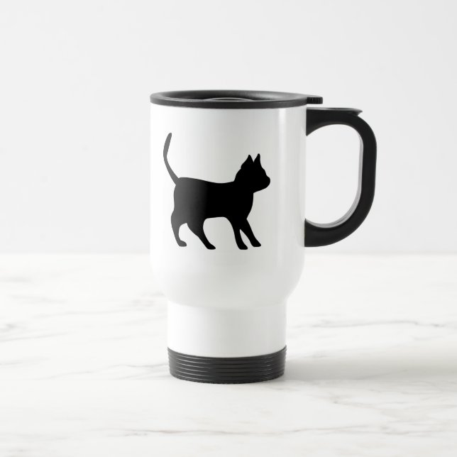 Caneca Térmica Gato Negro (Direita)