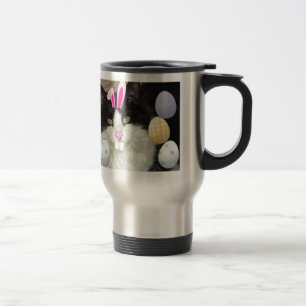Caneca Térmica Gato Páscoa de Gatinho Preto e Branco