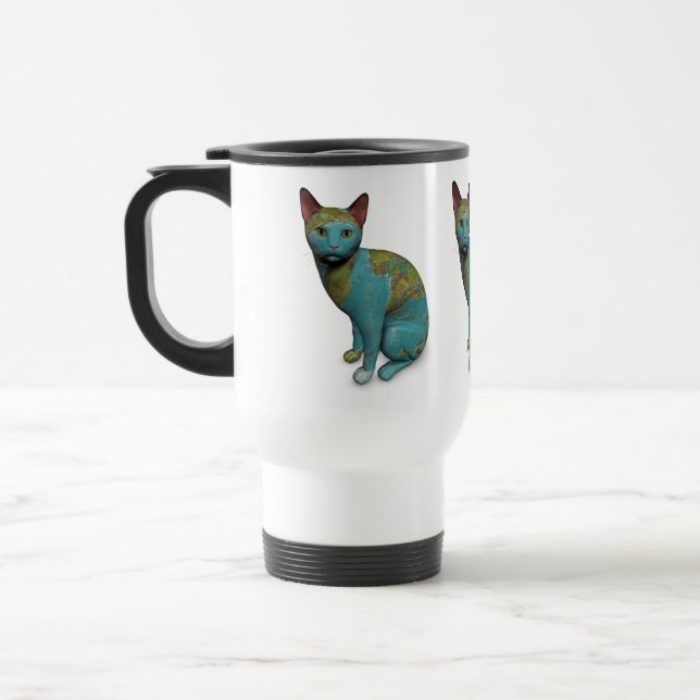 Caneca Térmica Gato Planeta (Esquerda)