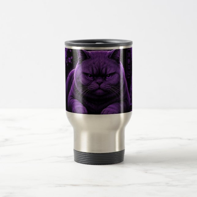 Caneca Térmica Gato Seriamente (Centro)