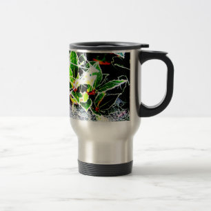 Caneca Térmica geada coberta de sagras e bagas