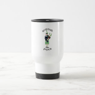 Caneca Térmica Gentleman Bagpiper em Green Kilt