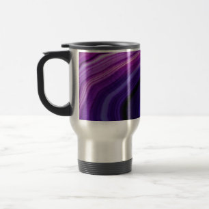 Caneca Térmica Geodo Violeta Girado em Queda