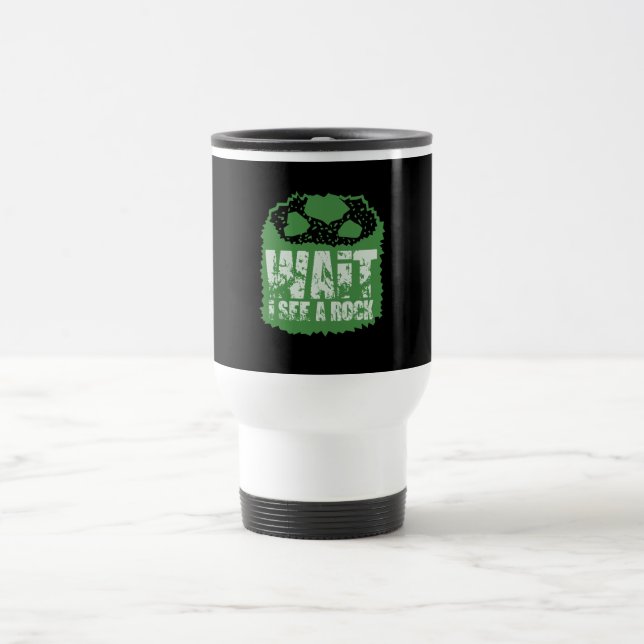 Caneca Térmica Geologia Divertida - Espera, Vejo Uma Rocha (Centro)