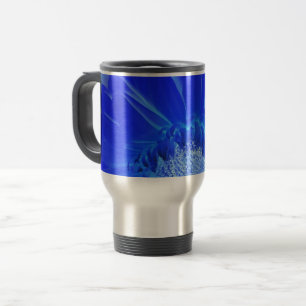 Caneca Térmica gerbera azul-elétrica
