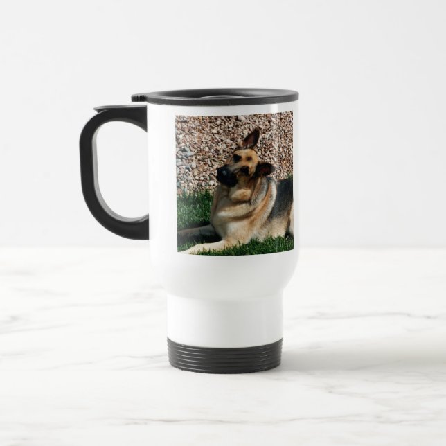 Caneca Térmica German shepherd Quizzical (Esquerda)
