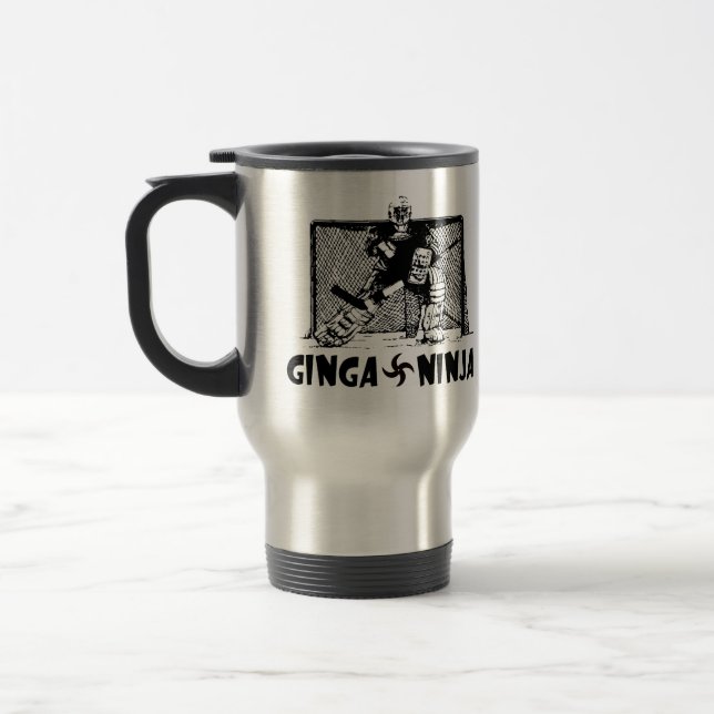 Caneca Térmica Ginga Ninja - Goalie do hóquei (Esquerda)