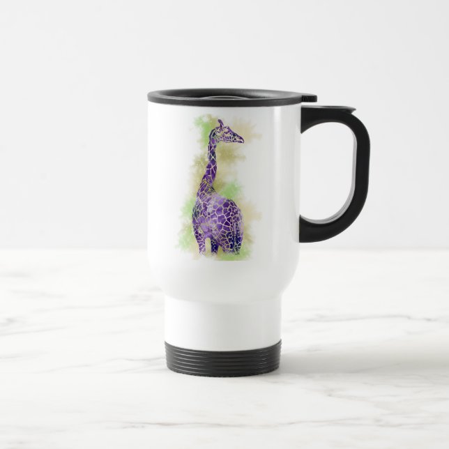 Caneca Térmica Girafa 1 da aguarela (Direita)