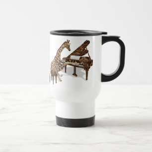 Caneca Térmica Girafa Talentosa Plays Grand Piano